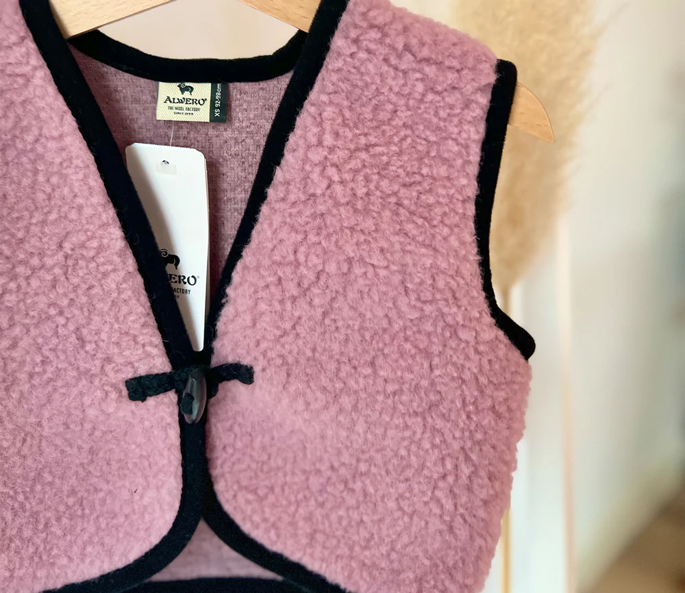 Alwero - Bodywarmer "Alpen 2.0" Junior, Biowolle, Venetian Pink, ultra light - Image 11