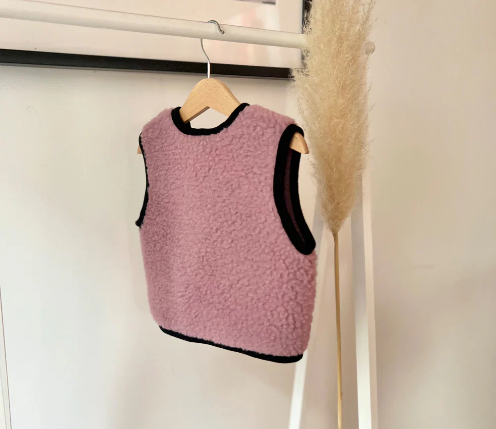 Alwero - Bodywarmer "Alpen 2.0" Junior, Biowolle, Venetian Pink, ultra light - Image 12