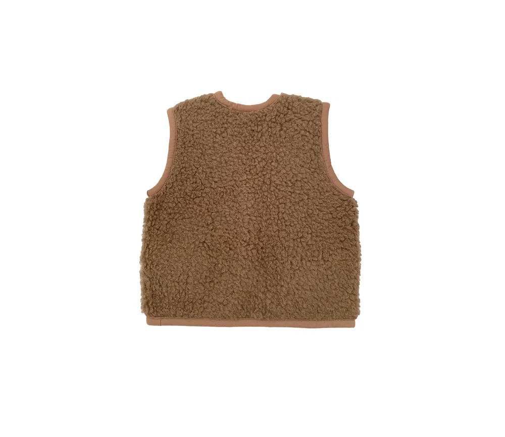 Alwero - Bodywarmer Alpen Junior, Biowolle, BARK - Image 6