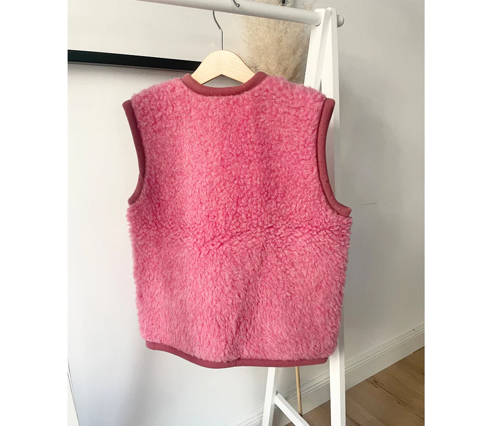 Alwero - Bodywarmer Alpen Junior, Biowolle, PINK (limited edition) - Image 3