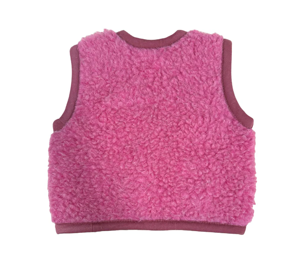 Alwero - Bodywarmer Alpen Junior, Biowolle, PINK (limited edition) - Image 6