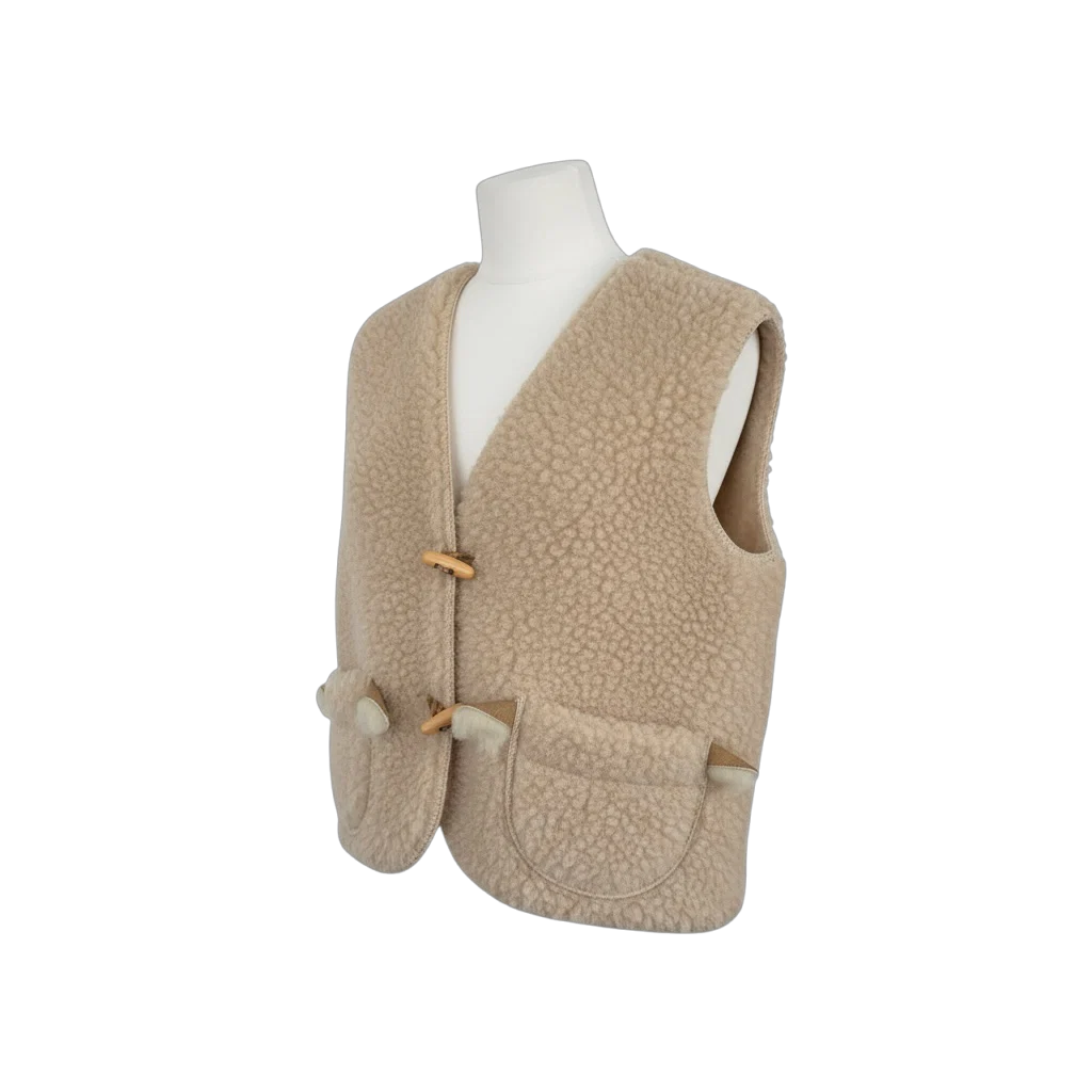 Alwero - Bodywarmer "ALPI", Biowolle, English Tea, ultra light - Image 4