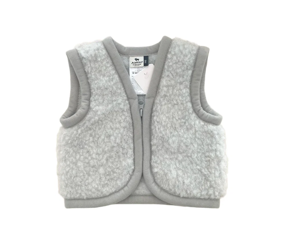 Alwero - Bodywarmer CARPATHIAN, Biowolle, Hellgrau - Image 5