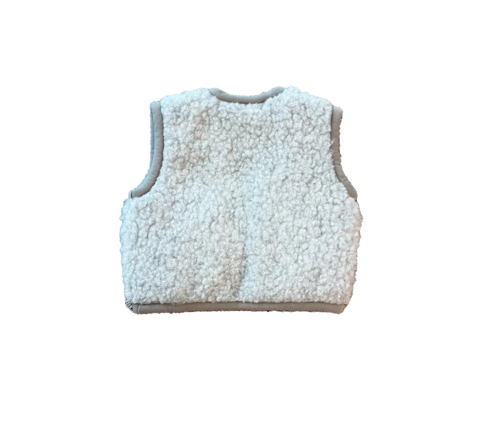 Alwero - Bodywarmer CARPATHIAN, Biowolle, Hellgrau - Image 6