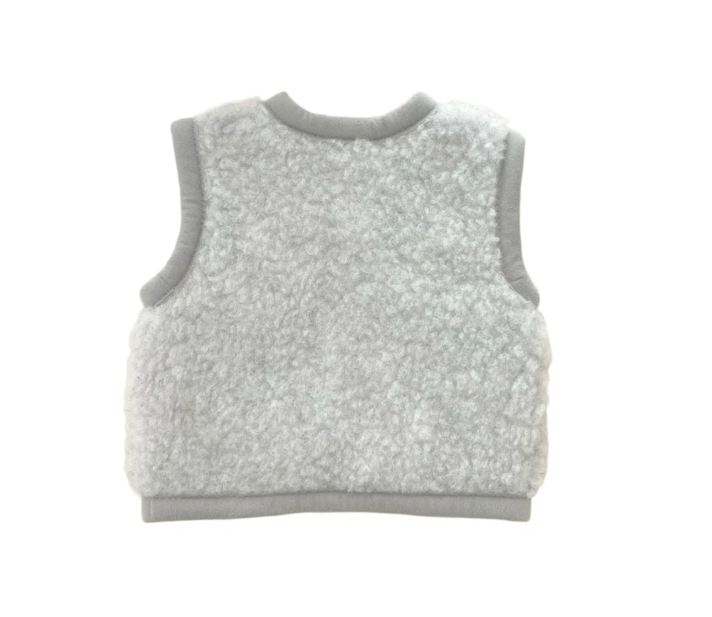 Alwero - Bodywarmer CARPATHIAN, Biowolle, Hellgrau - Image 9