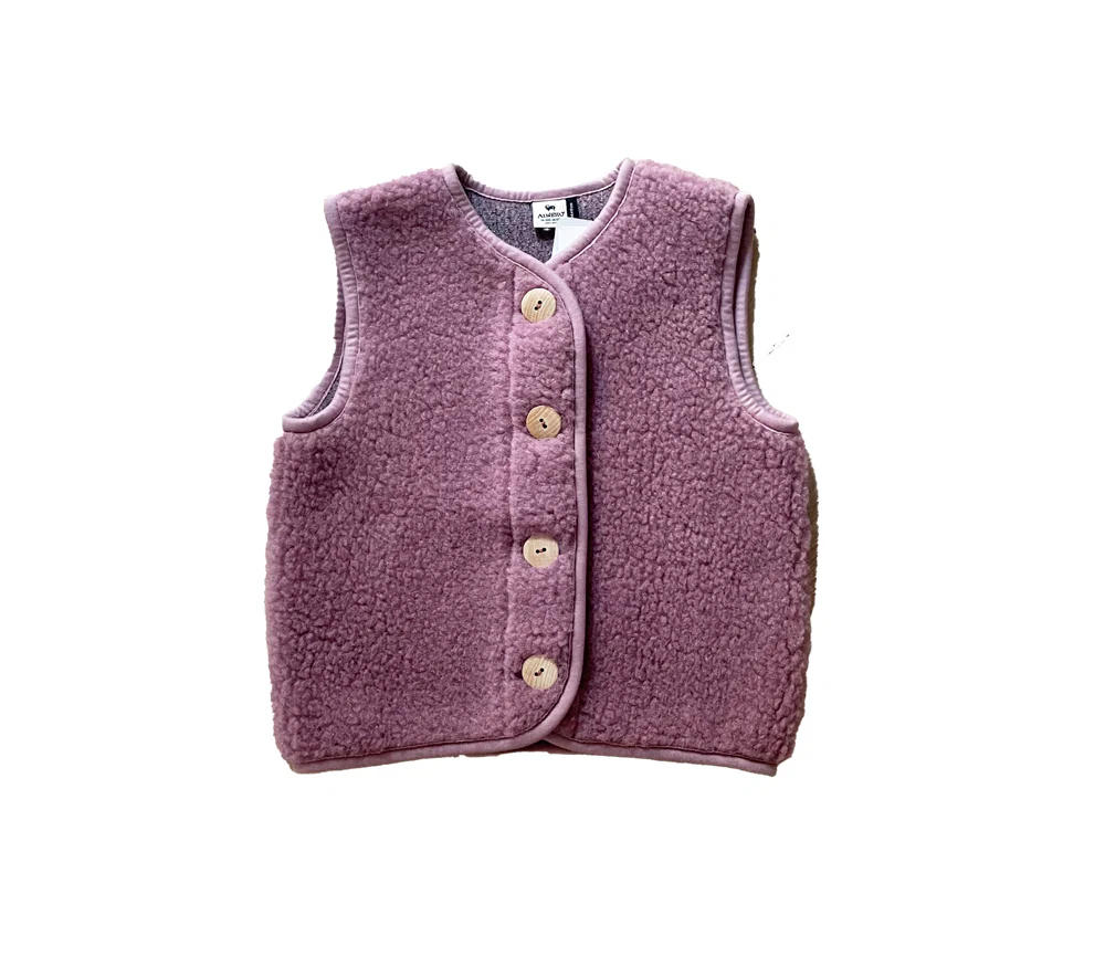 Alwero - Bodywarmer "PO" Adult, Biowolle, VENETIAN PINK, ultra light - Image 4