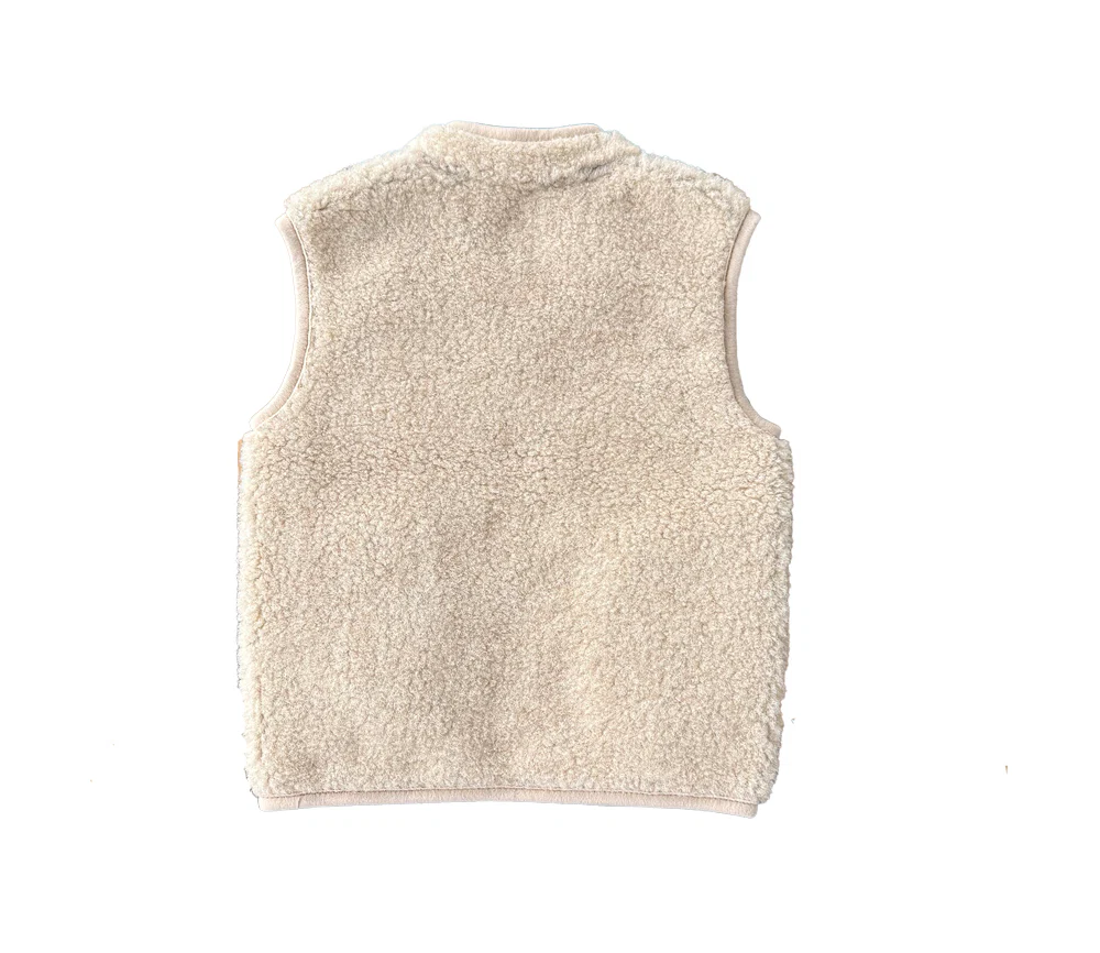 Alwero - Bodywarmer RUDI Junior, Sand Brown, Biowolle ultra light - Image 3