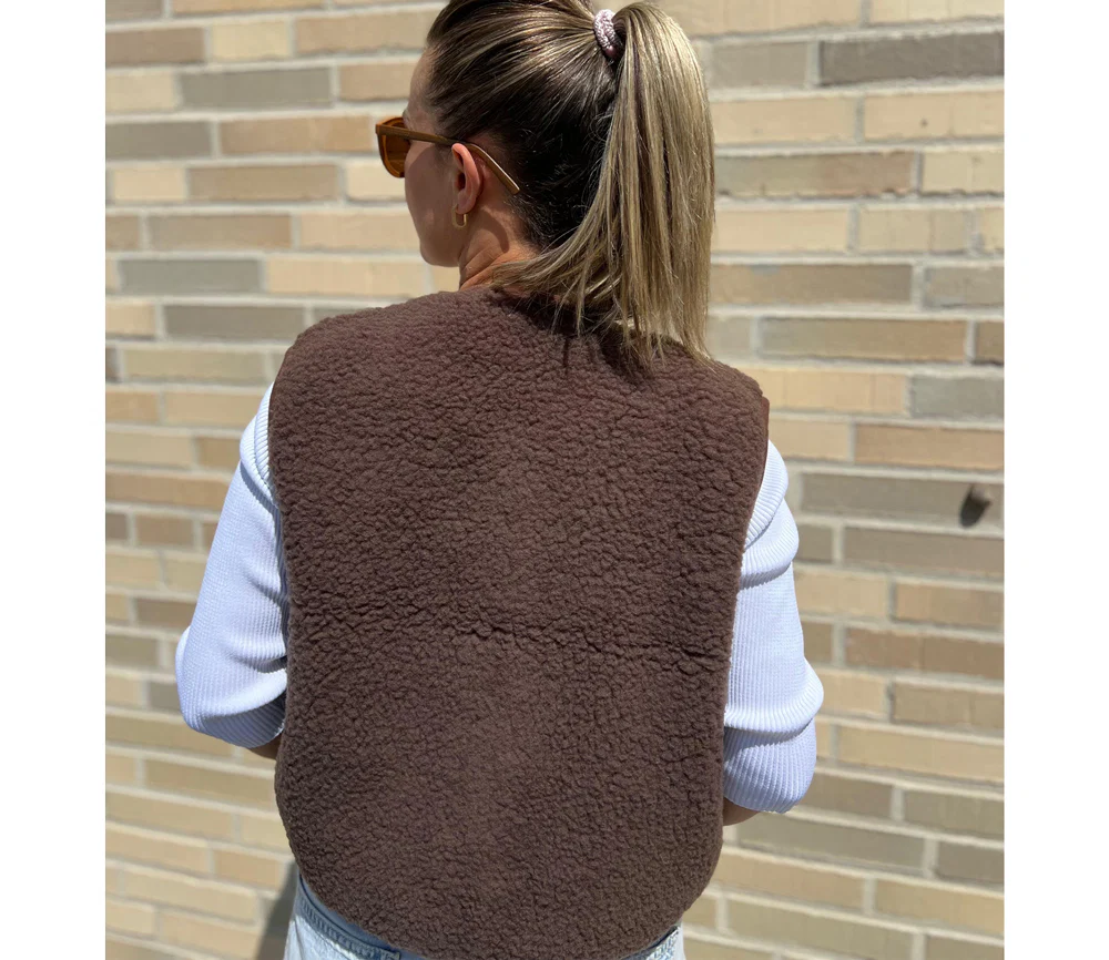 Alwero - Bodywarmer "TYB" ADULT, CHOCOLATE MARTINI, Merinowolle, ultra light - Image 3