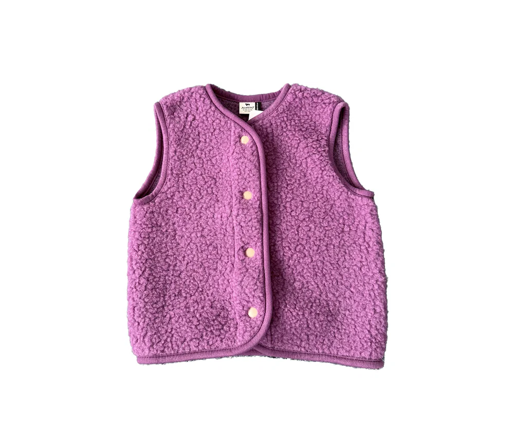 Alwero - Bodywarmer "TYB" ADULT, Biowolle, FRENCH VIOLET, ultra light - Image 4