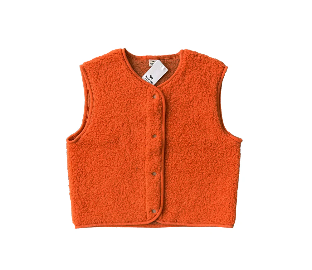 Alwero - Bodywarmer "TYB" ADULT, Biowolle, MANDARIN, ultra light LIMITED EDITION - Image 3