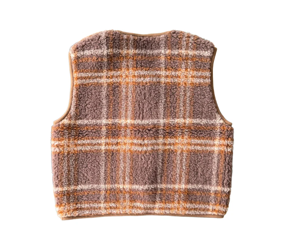 Alwero - Bodywarmer "TYB" ADULT, Biowolle, SCOTCH DARK BROWN, ultra light - Image 4