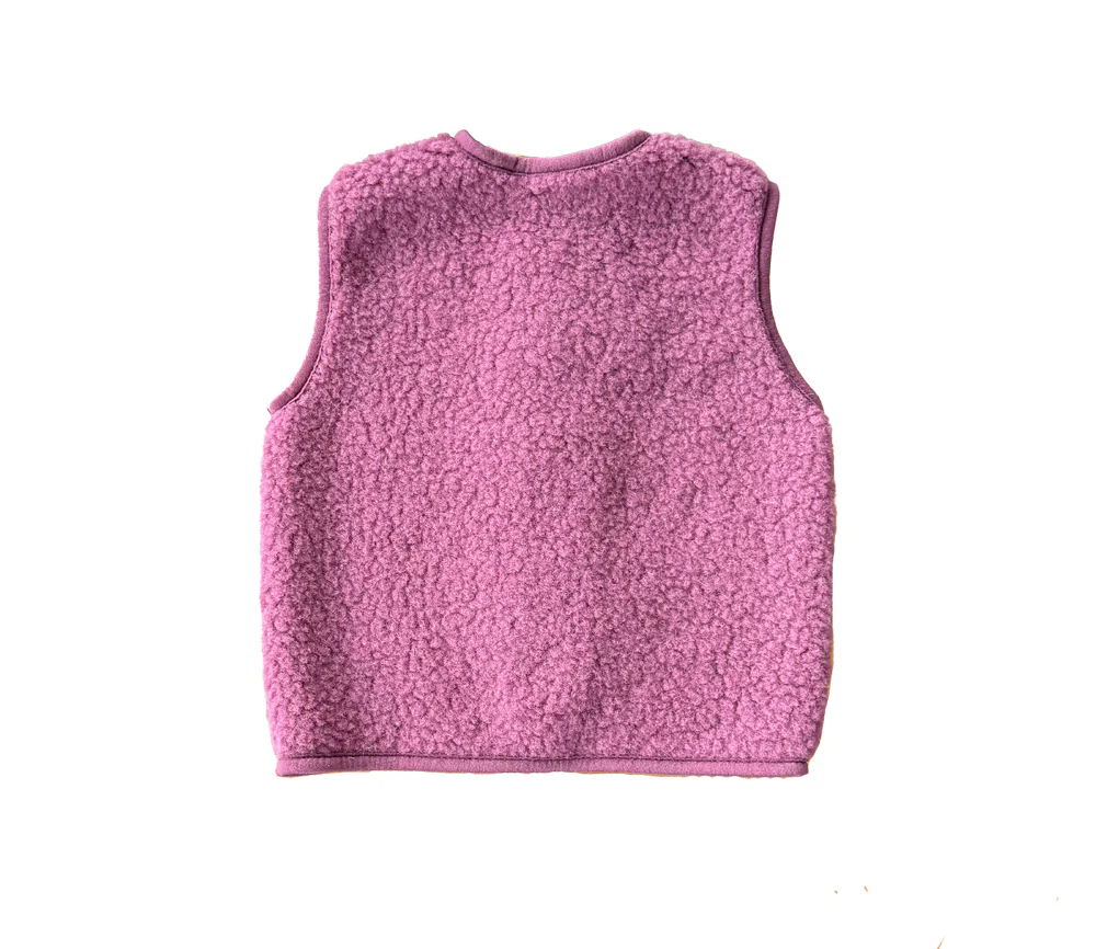 Alwero - Bodywarmer "TYB" Junior, Biowolle, FRENCH VIOLET, ultra light - Image 9