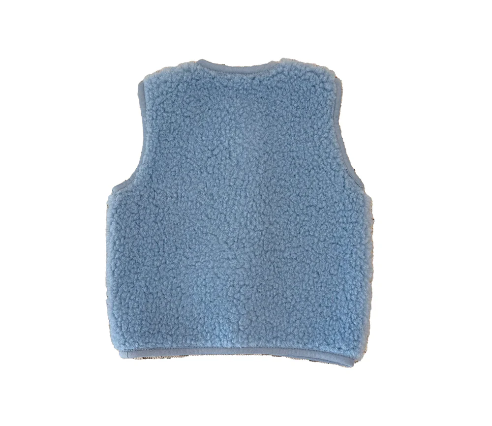 Alwero - Bodywarmer "TYB" Junior, Biowolle, ICY BLUE, ultra light - Image 9