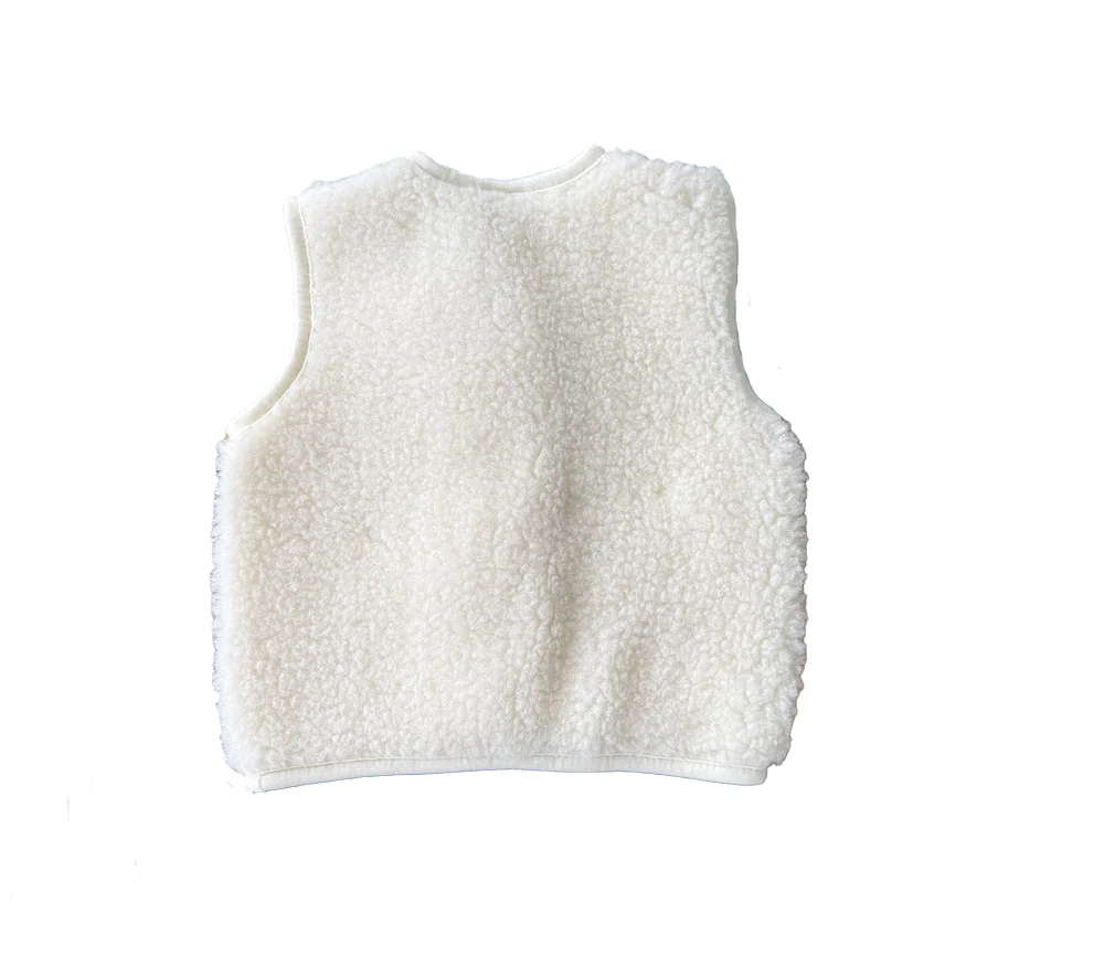 Alwero - Bodywarmer "TYB" Junior, Biowolle, OFF-WHITE, ultra light - Image 7