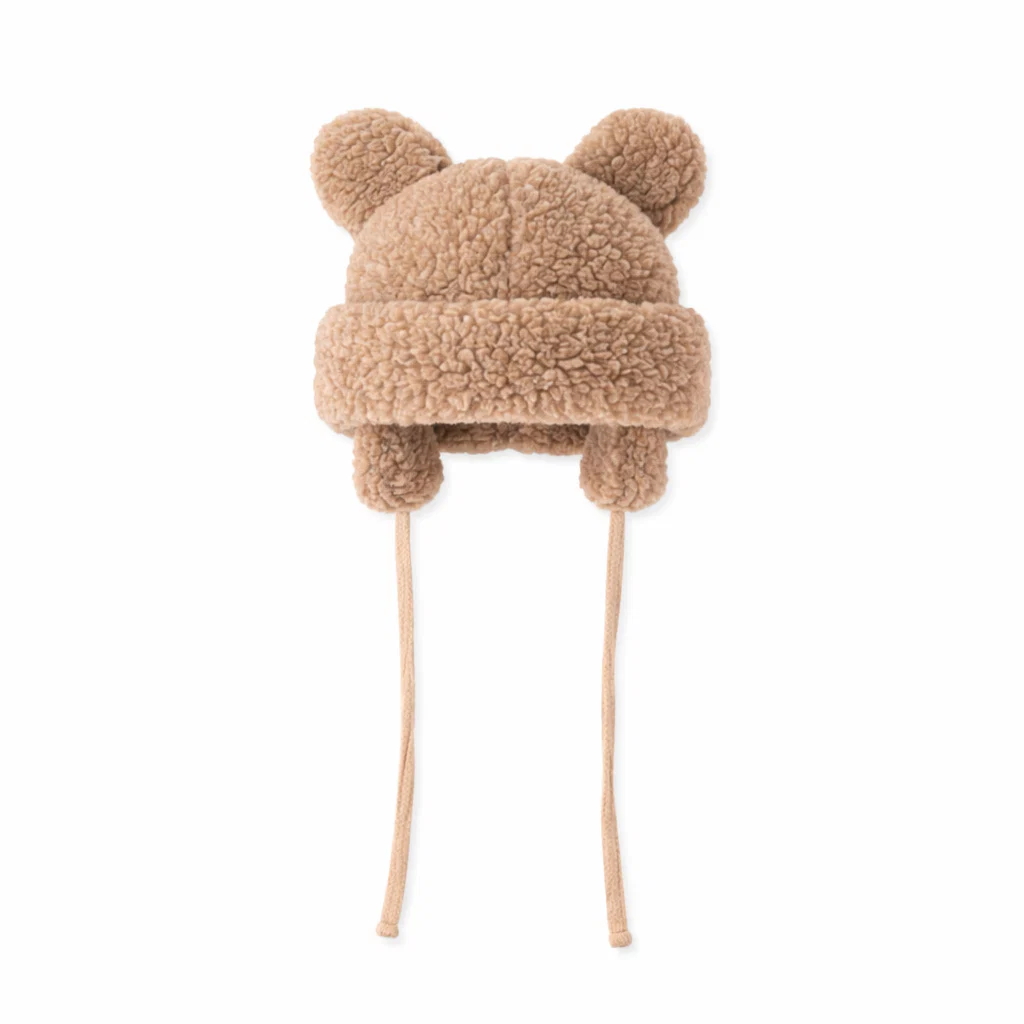 Alwero - Mütze, BABY BEAR, Tan, Biowolle - Image 4
