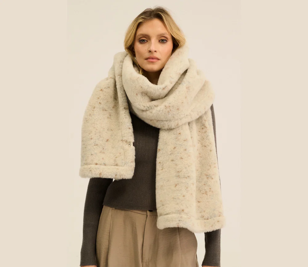 Alwero - Schal "FAB", Sand Brown, Ultra Light - Image 5