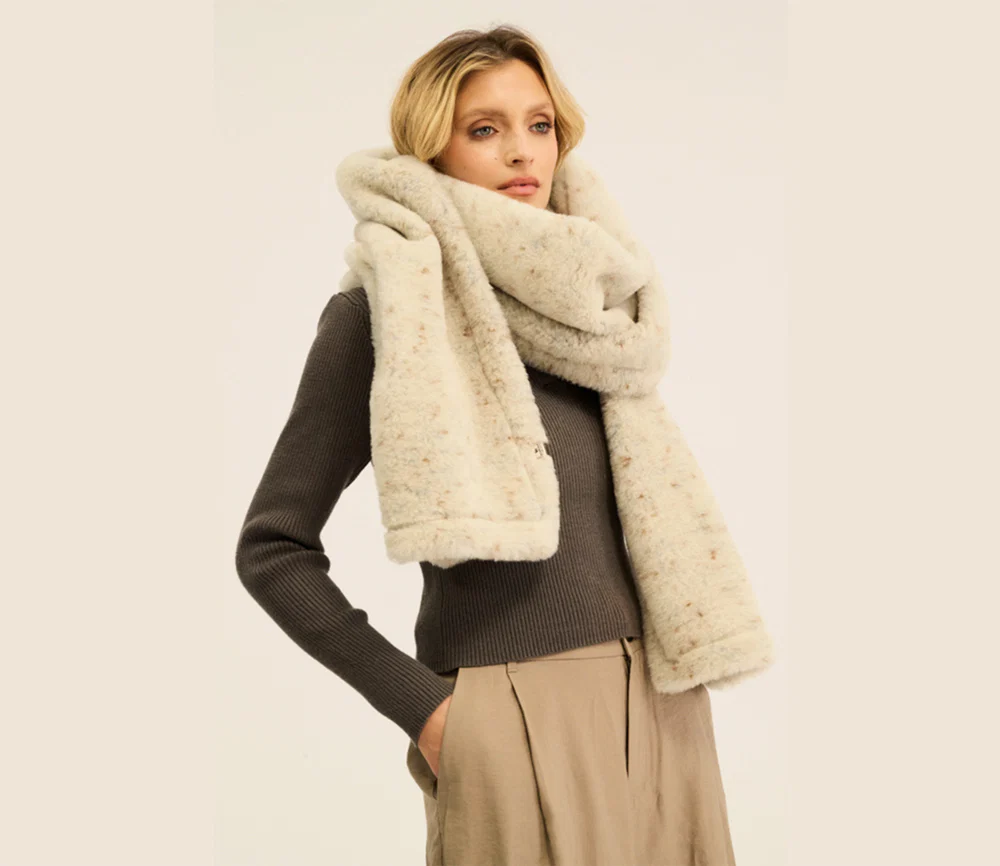 Alwero - Schal "FAB", Sand Brown, Ultra Light - Image 6