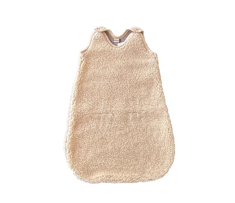 Alwero - Schlafsack ärmellos, Biowolle, SANDY BROWN - Image 4