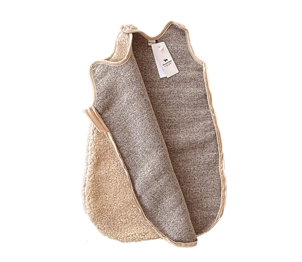 Alwero - Schlafsack ärmellos, Biowolle, SANDY BROWN - Image 5