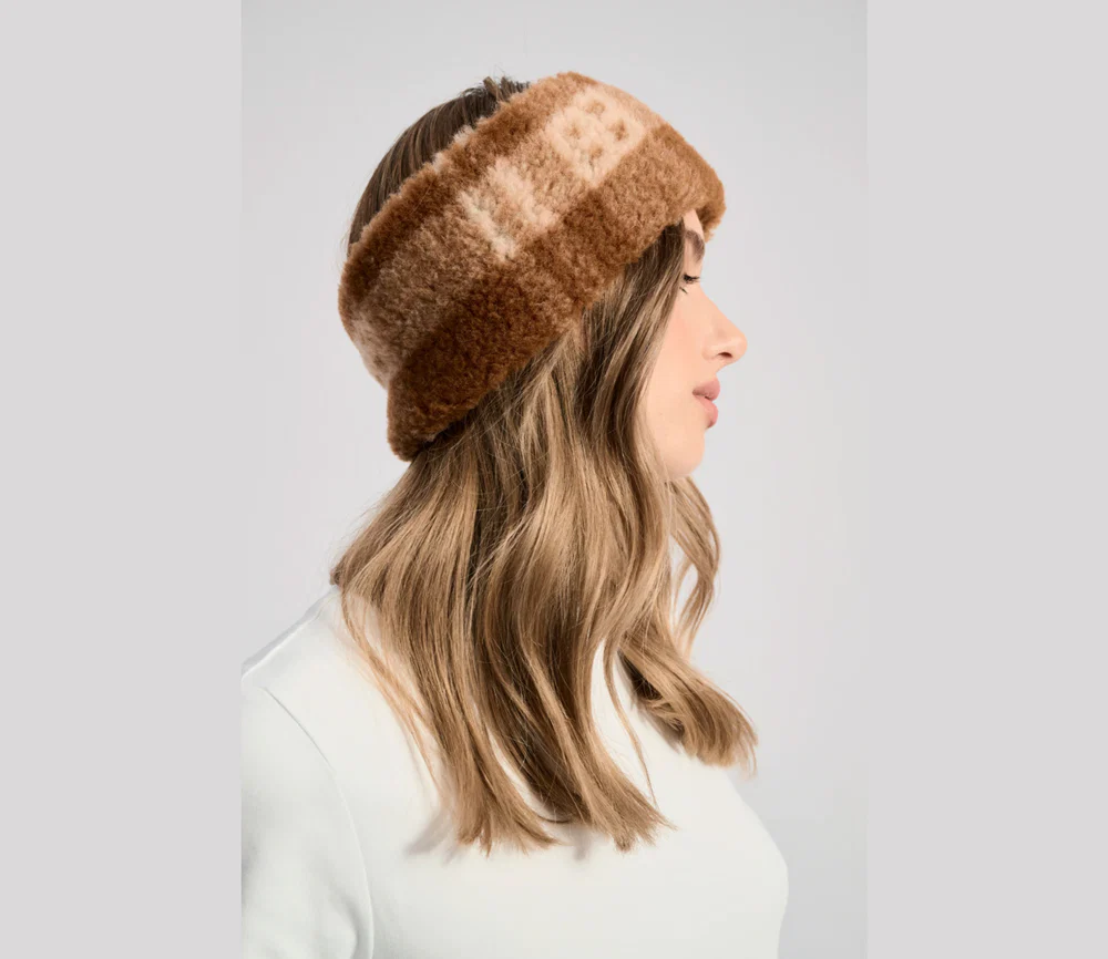 Alwero - Stirnband / Halswärmer VOVO, Scotch Beige, Biowolle, ultra light - Image 4