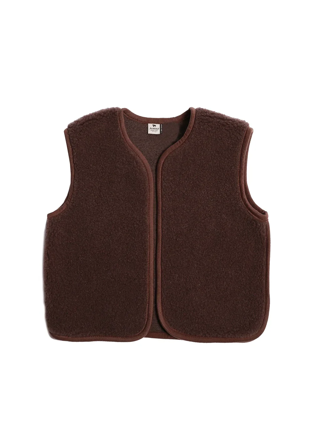 Alwero - Weste "CAMINO" Adult, Chocolate Martini, Biowolle Ultra Light - Image 4