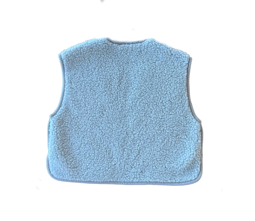Alwero - Weste "CAMINO" Adult, ICY BLUE, Biowolle Ultra Light - Image 3