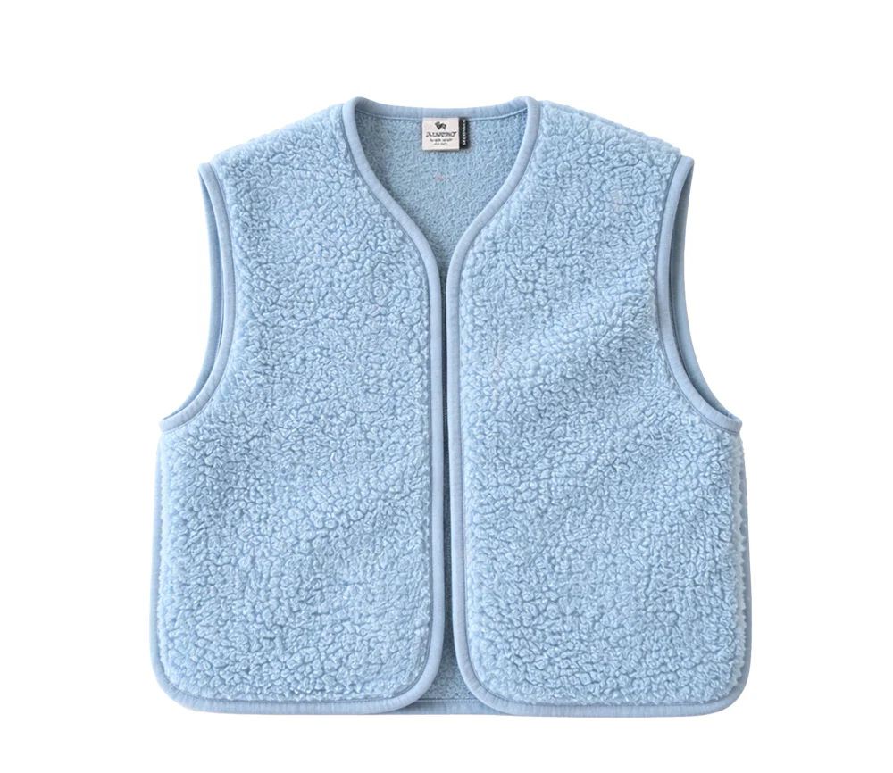Alwero - Weste "CAMINO" Adult, ICY BLUE, Biowolle Ultra Light - Image 4