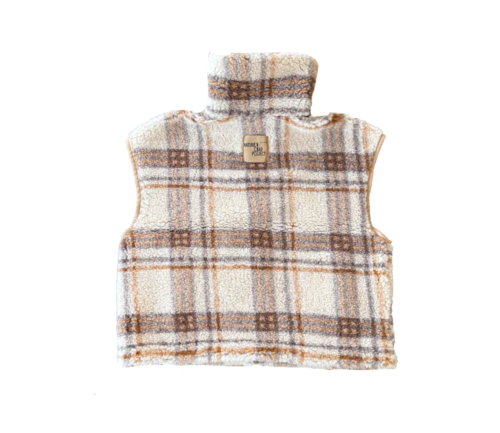 Alwero - Weste "ISLA" Scotch Beige, Biowolle Ultra Light - Image 3