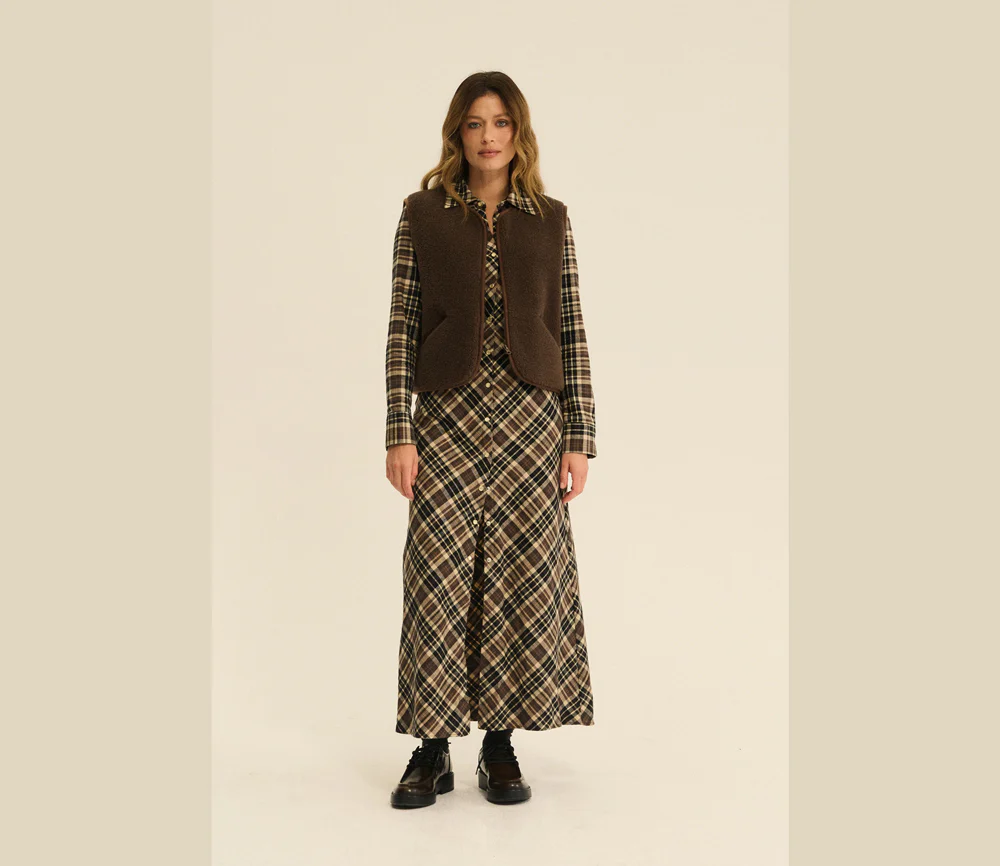 Alwero - Weste "POS" Adult, Biowolle, CHOCO MARTINI , ultra light - Image 3